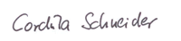 Unterschrift Cordula Schneider